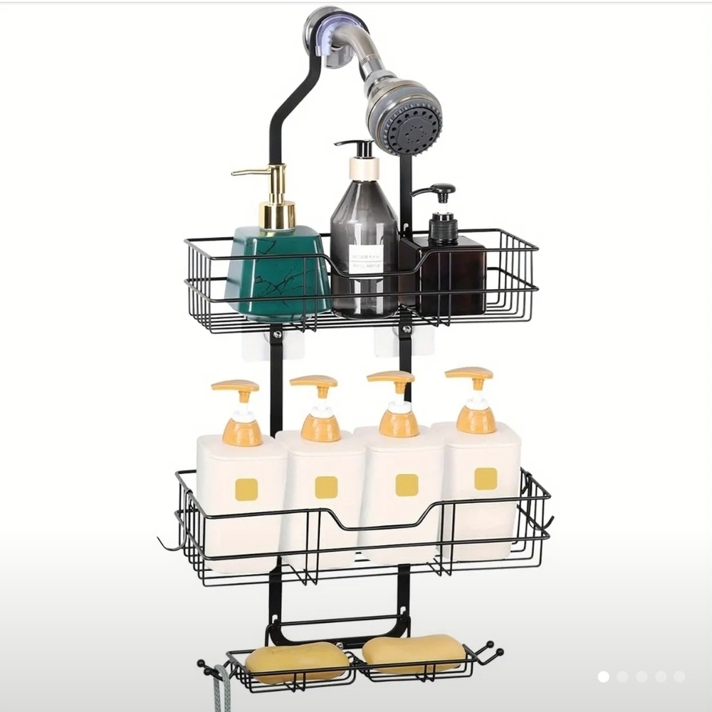 Black Shower Caddy Organizer